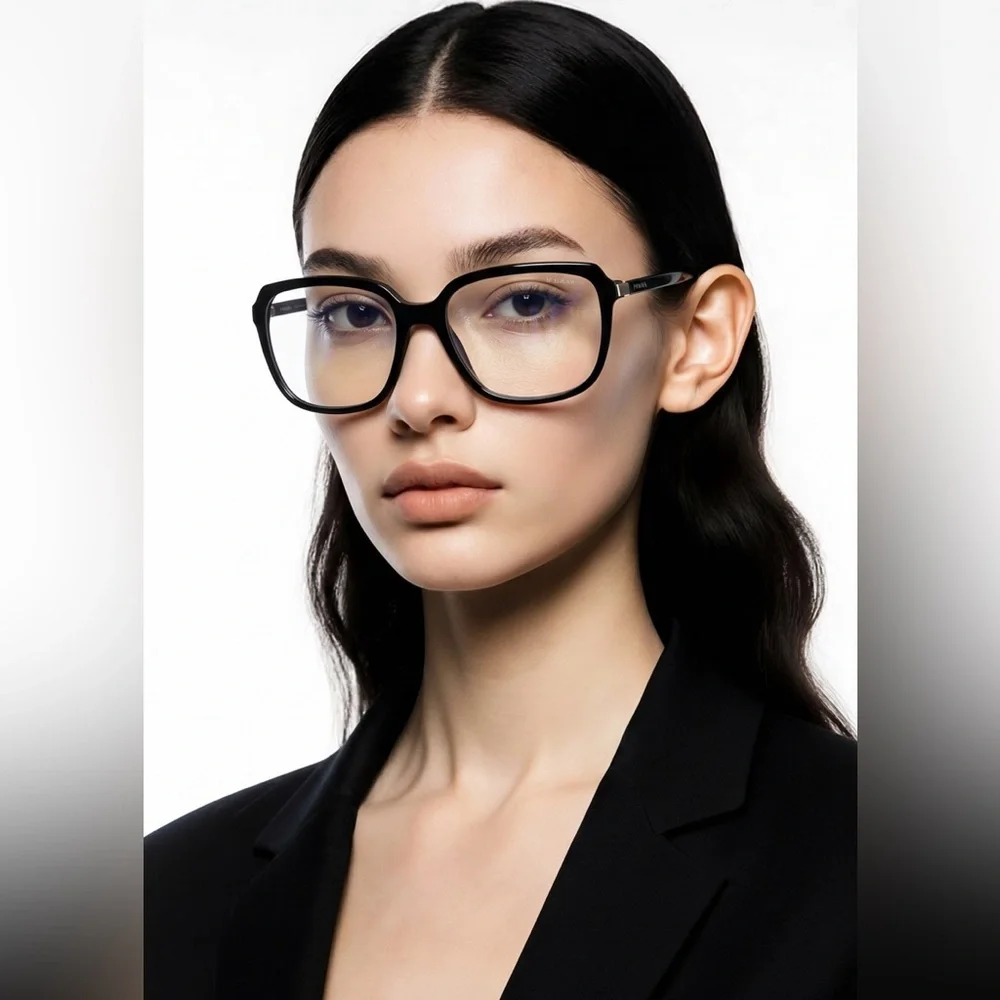New Authentic Prada SPR 10V 1AB-09H Women’s Fashion Glasses – Black